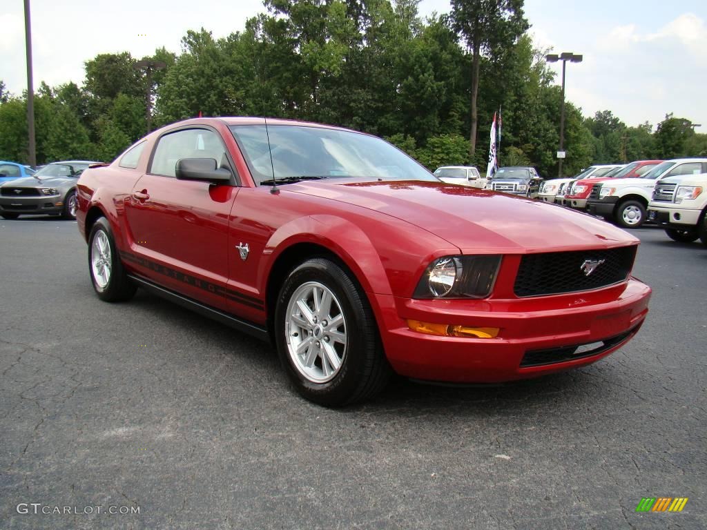 2009 Dark Candy Apple Red Ford Mustang V6 Coupe 16993474