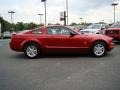 2009 Dark Candy Apple Red Ford Mustang V6 Coupe  photo #2