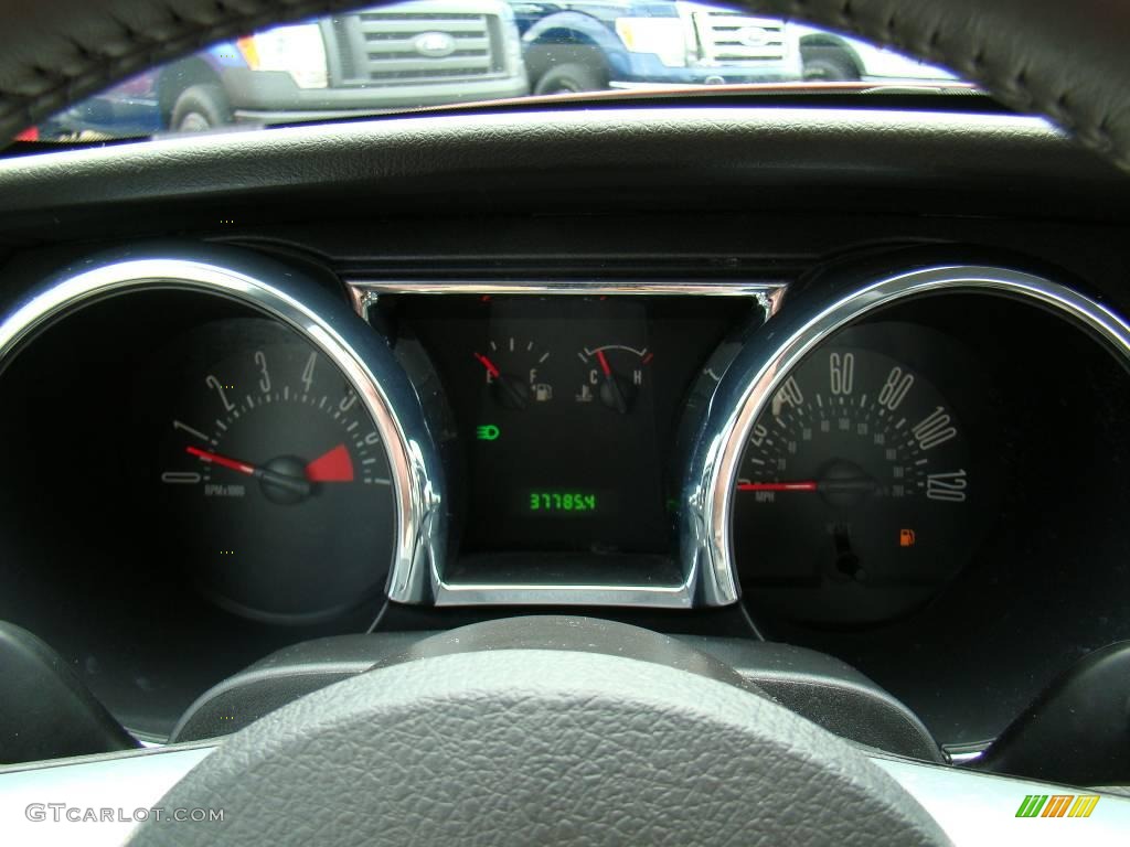 2009 Mustang V6 Coupe - Dark Candy Apple Red / Light Graphite photo #14