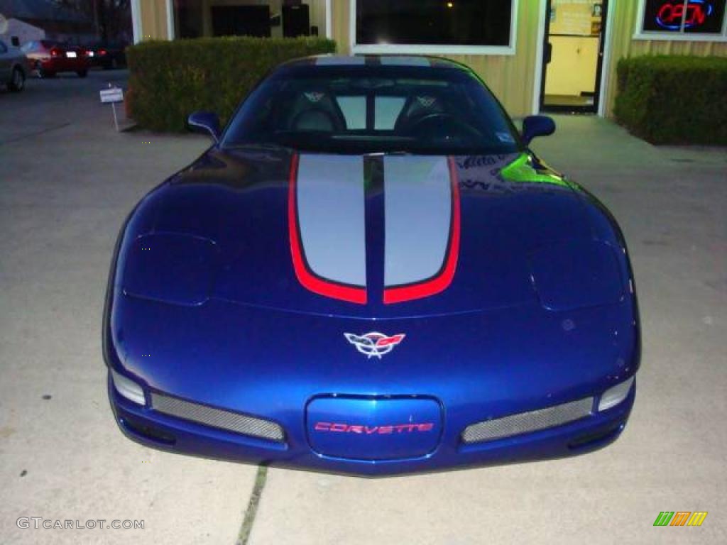 2004 Corvette Z06 - LeMans Blue Metallic / Black photo #2
