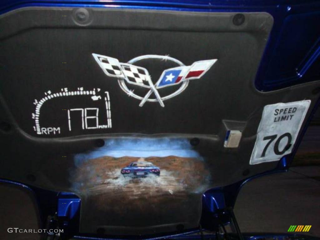 2004 Corvette Z06 - LeMans Blue Metallic / Black photo #9