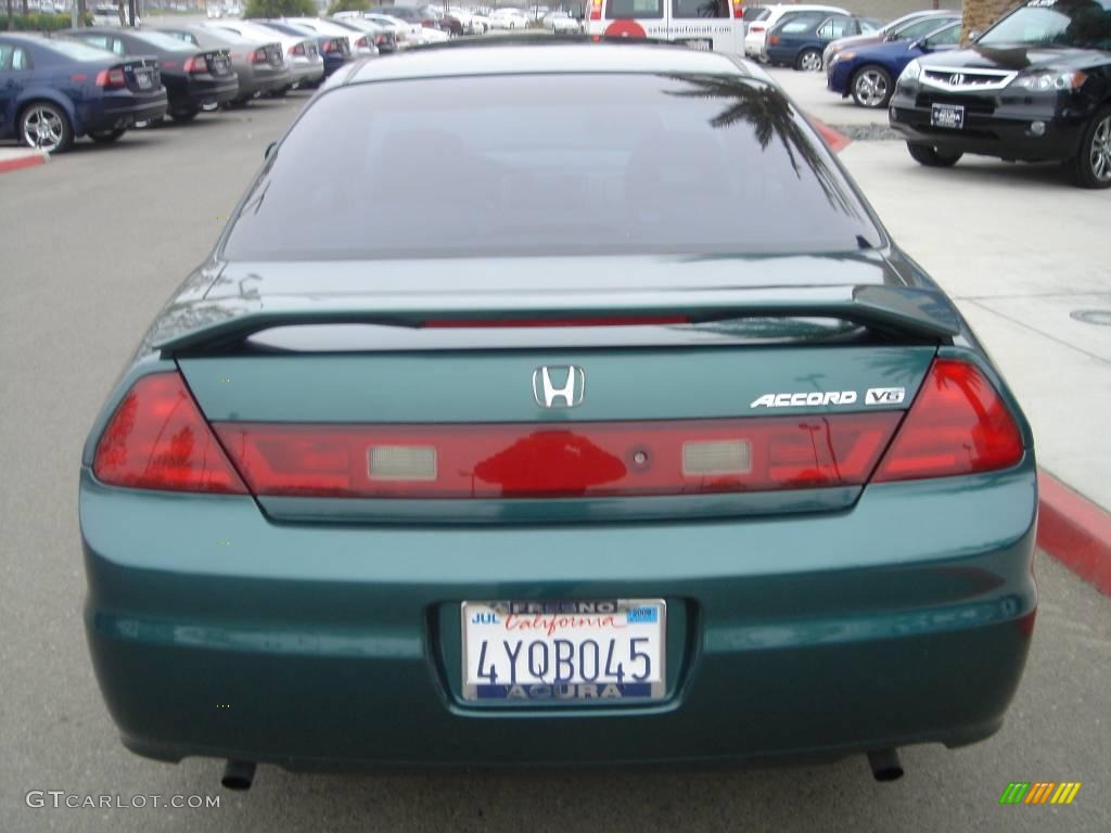 2002 Accord EX V6 Coupe - Noble Green Pearl / Ivory photo #5