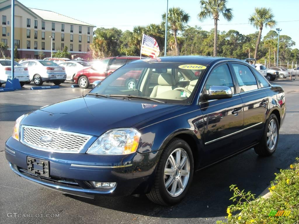 2006 Five Hundred Limited - Dark Blue Pearl Metallic / Pebble Beige photo #7