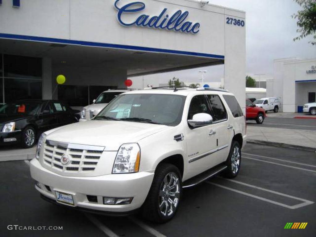 2009 White Diamond Cadillac Escalade AWD #17052505 Photo #3  GTCarLot 