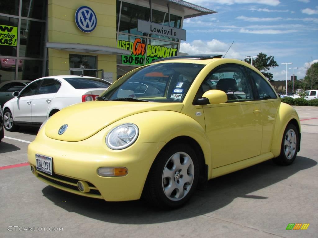 2003 New Beetle GLS Coupe - Sunflower Yellow / Grey photo #1