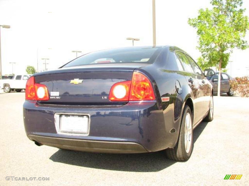 2008 Malibu LS Sedan - Imperial Blue Metallic / Titanium Gray photo #5