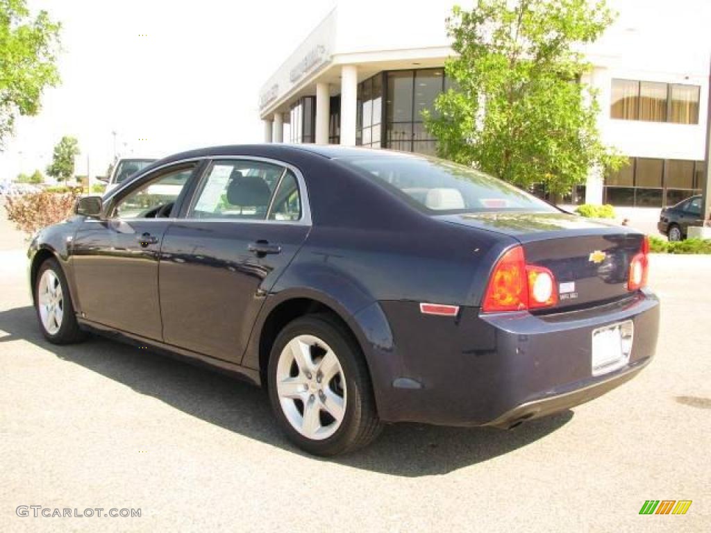 2008 Malibu LS Sedan - Imperial Blue Metallic / Titanium Gray photo #6