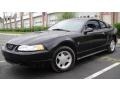 2000 Black Ford Mustang V6 Coupe  photo #1