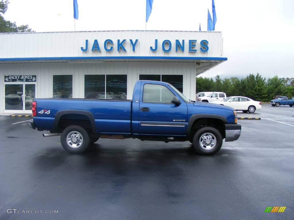 2004 Silverado 2500HD LS Regular Cab 4x4 - Arrival Blue Metallic / Dark Charcoal photo #1