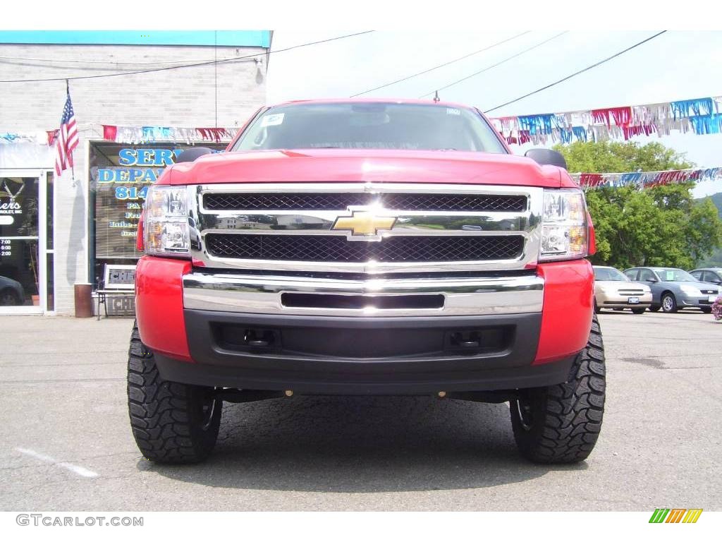 2009 Silverado 1500 LS Extended Cab 4x4 - Victory Red / Dark Titanium photo #2