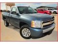 2008 Blue Granite Metallic Chevrolet Silverado 1500 Work Truck Regular Cab  photo #8