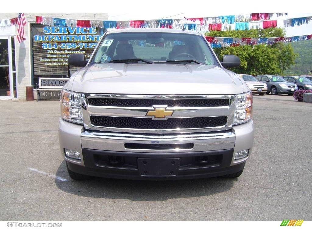 2009 Silverado 1500 LT Extended Cab 4x4 - Silver Birch Metallic / Ebony photo #2