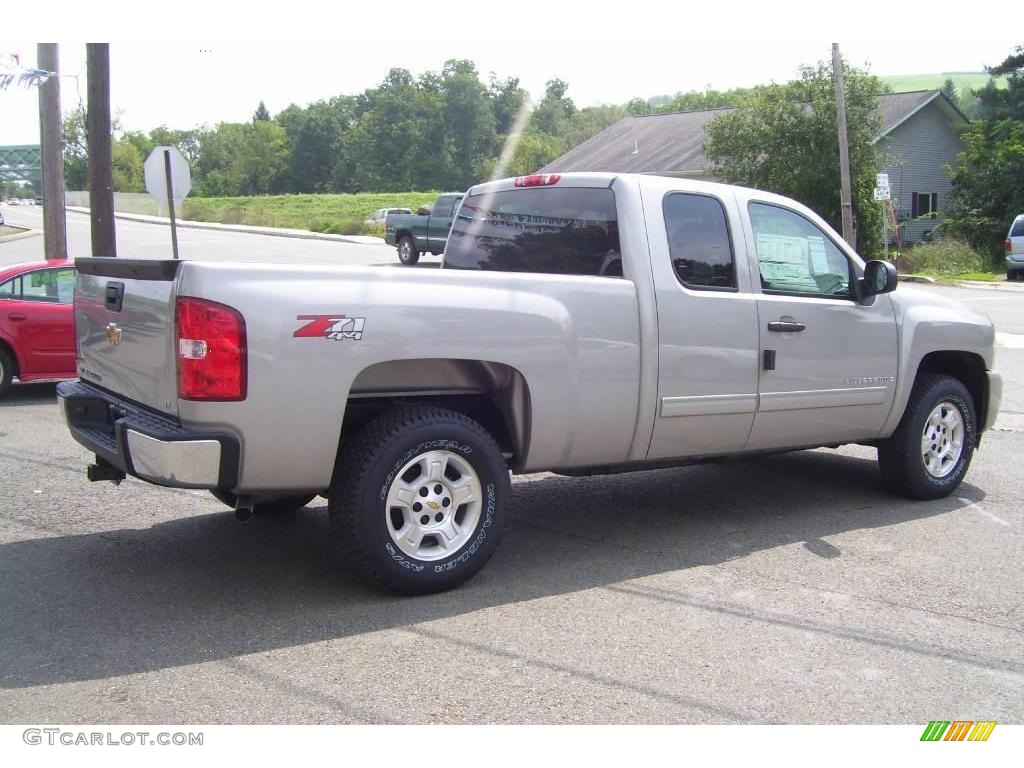 2009 Silverado 1500 LT Extended Cab 4x4 - Silver Birch Metallic / Ebony photo #5