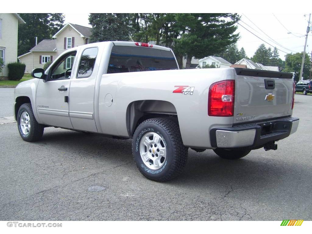 2009 Silverado 1500 LT Extended Cab 4x4 - Silver Birch Metallic / Ebony photo #7