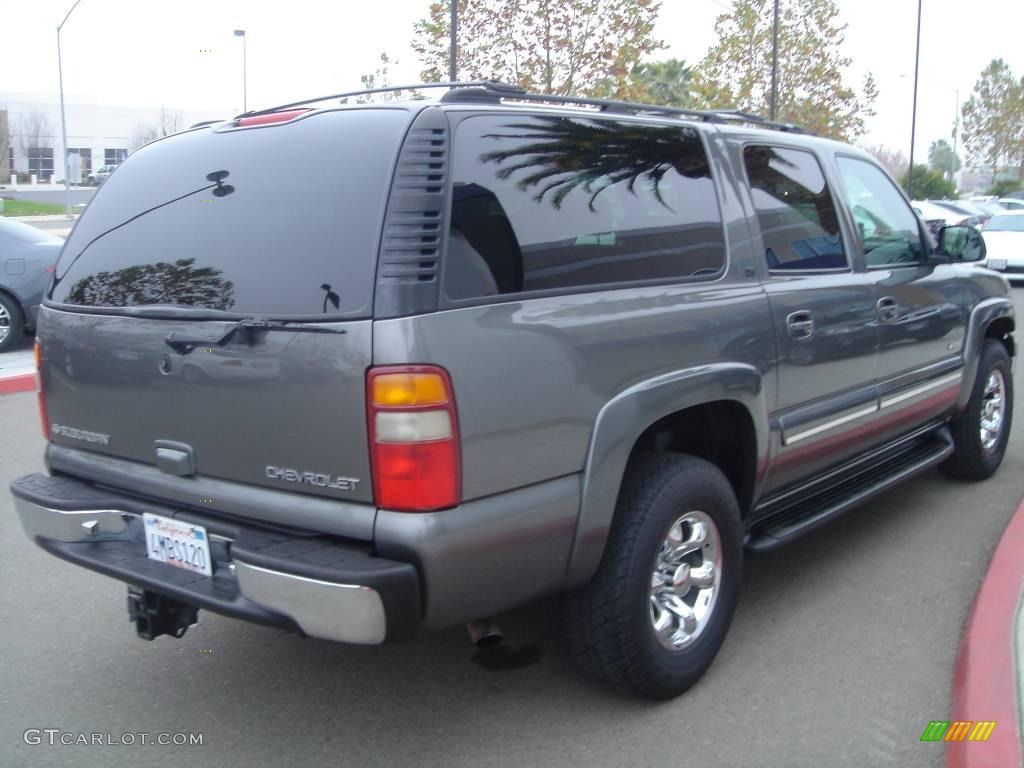 2000 Suburban 1500 LT 4x4 - Medium Charcoal Gray Metallic / Medium Gray photo #3