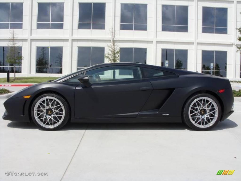 Nero Nemesis (Matte Black) 2009 Lamborghini Gallardo LP560-4 Coupe Exterior Photo #17063107