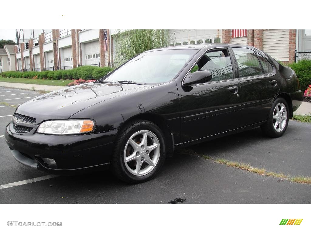 2000 Altima SE - Super Black / Dusk Gray photo #1