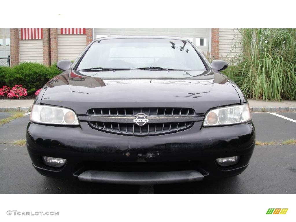 2000 Altima SE - Super Black / Dusk Gray photo #2