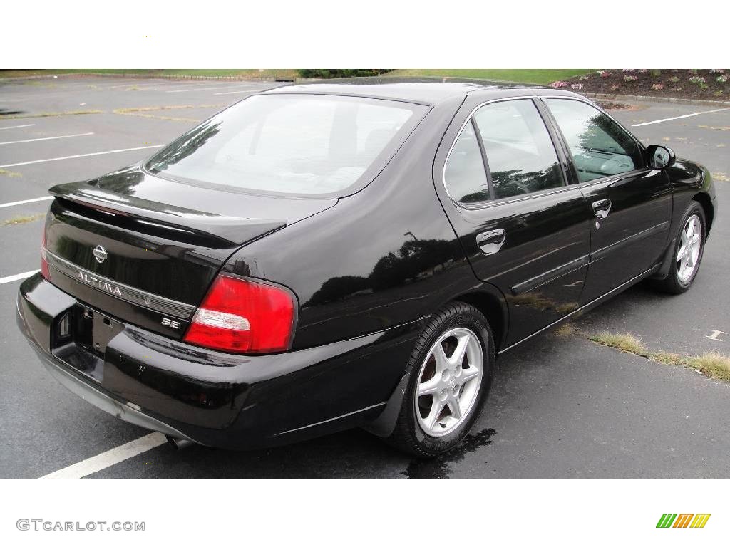 2000 Altima SE - Super Black / Dusk Gray photo #6