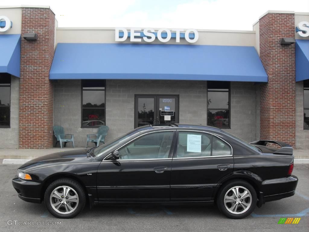 2000 Galant LS V6 - Kalapana Black / Tan photo #1