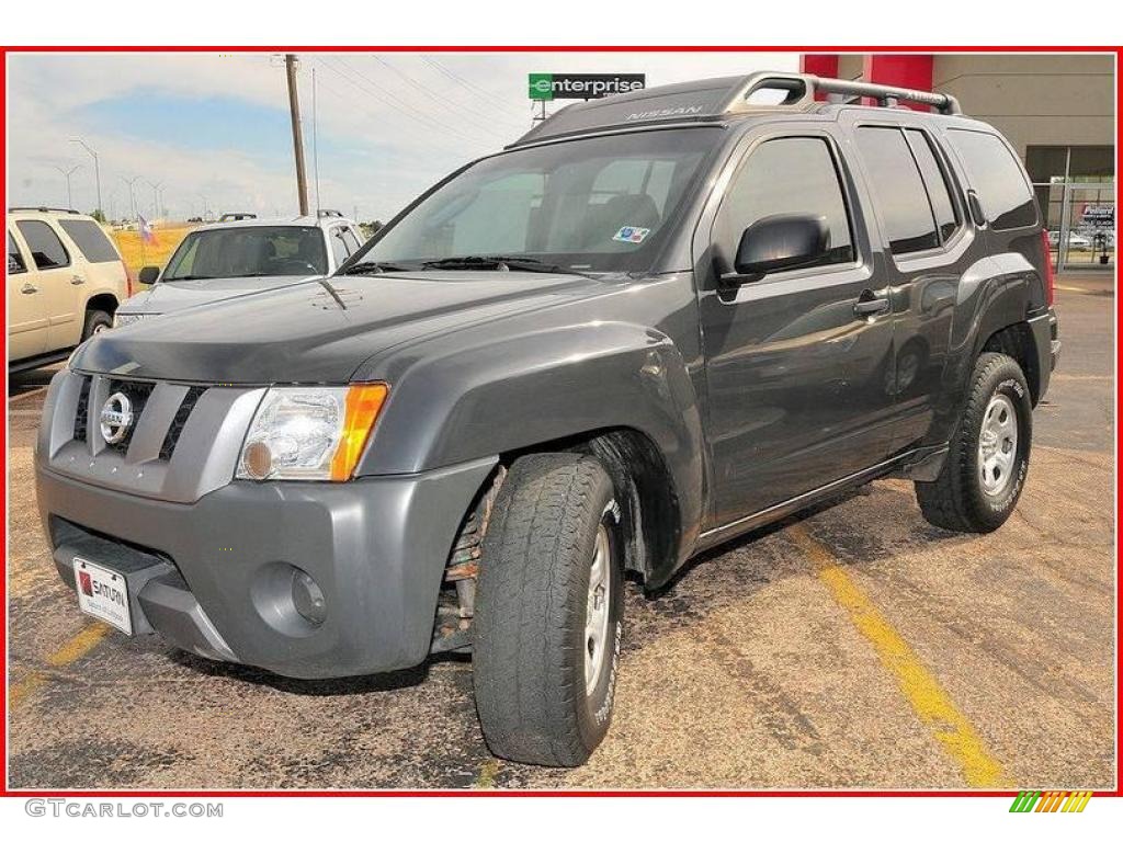 2008 Xterra X - Night Armor Dark Gray / Steel/Graphite photo #1