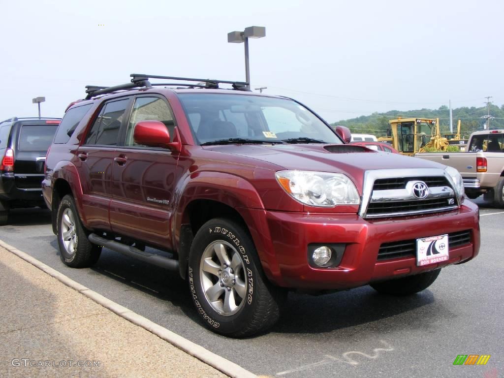 2007 4Runner Sport Edition 4x4 - Salsa Red Pearl / Dark Charcoal photo #2