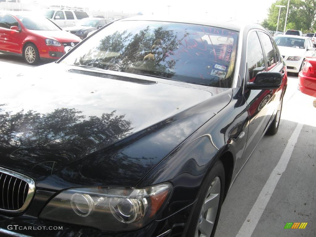 2006 7 Series 750Li Sedan - Monaco Blue Metallic / Black/Natural Brown photo #4