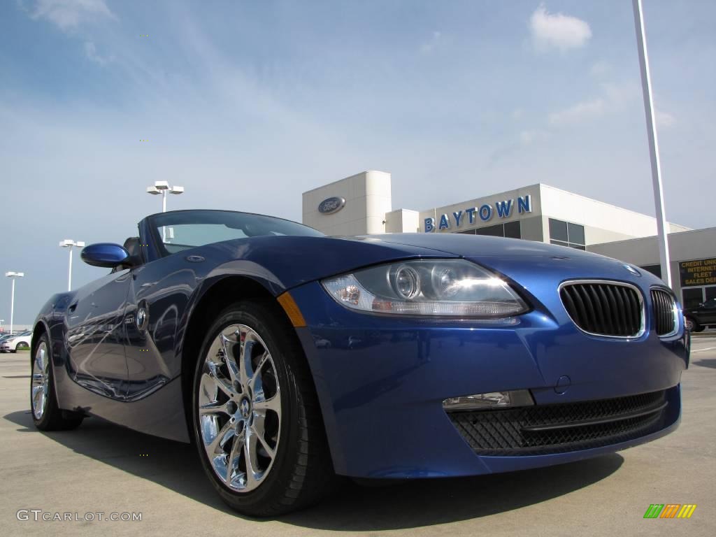 2006 Z4 3.0i Roadster - Montego Blue Metallic / Black photo #1