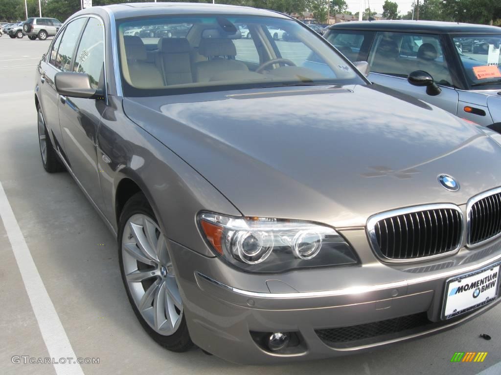 2007 7 Series 750Li Sedan - Kalahari Beige Metallic / Beige photo #2