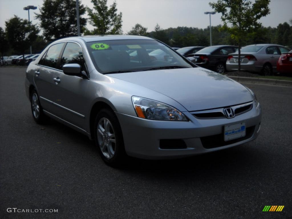 2006 Accord EX Sedan - Alabaster Silver Metallic / Black photo #1