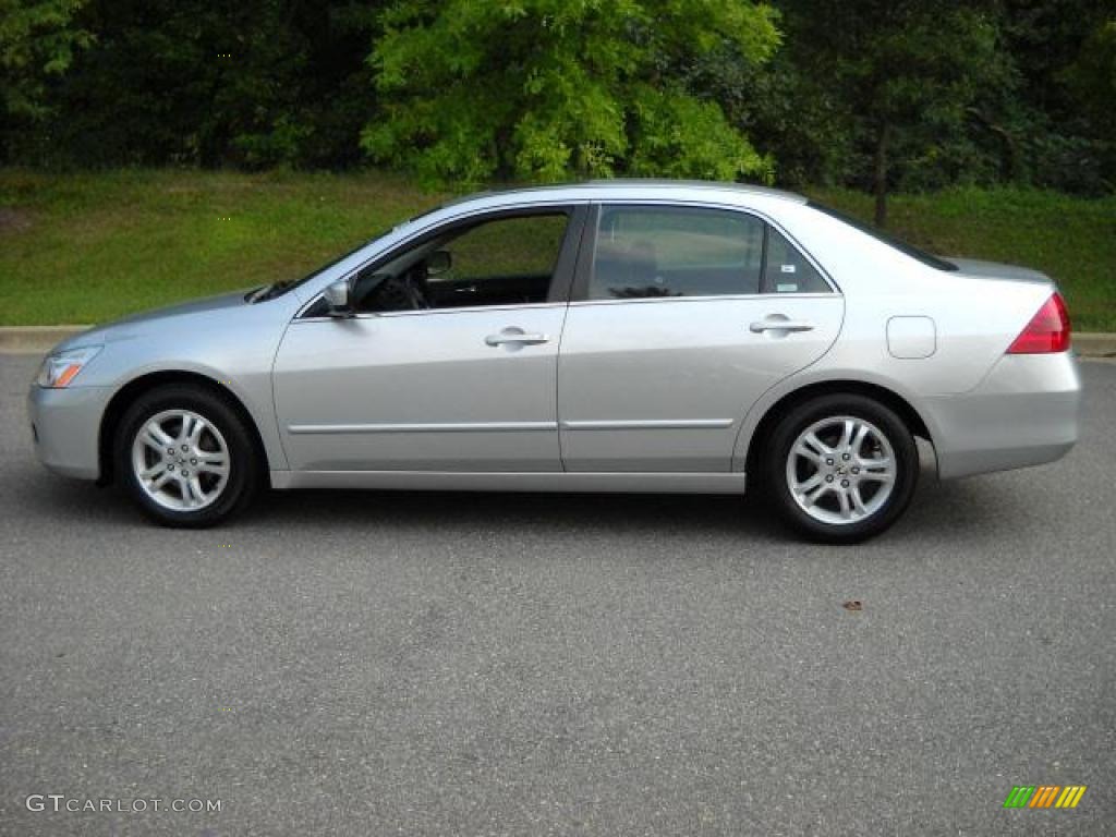 2006 Accord EX Sedan - Alabaster Silver Metallic / Black photo #6