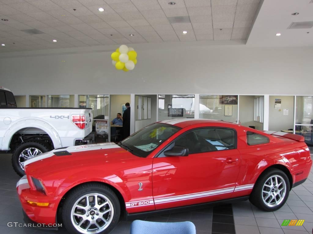 2008 Mustang Shelby GT500 Coupe - Torch Red / Black photo #4