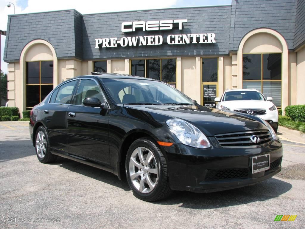 2006 G 35 Sedan - Black Obsidian / Stone photo #1