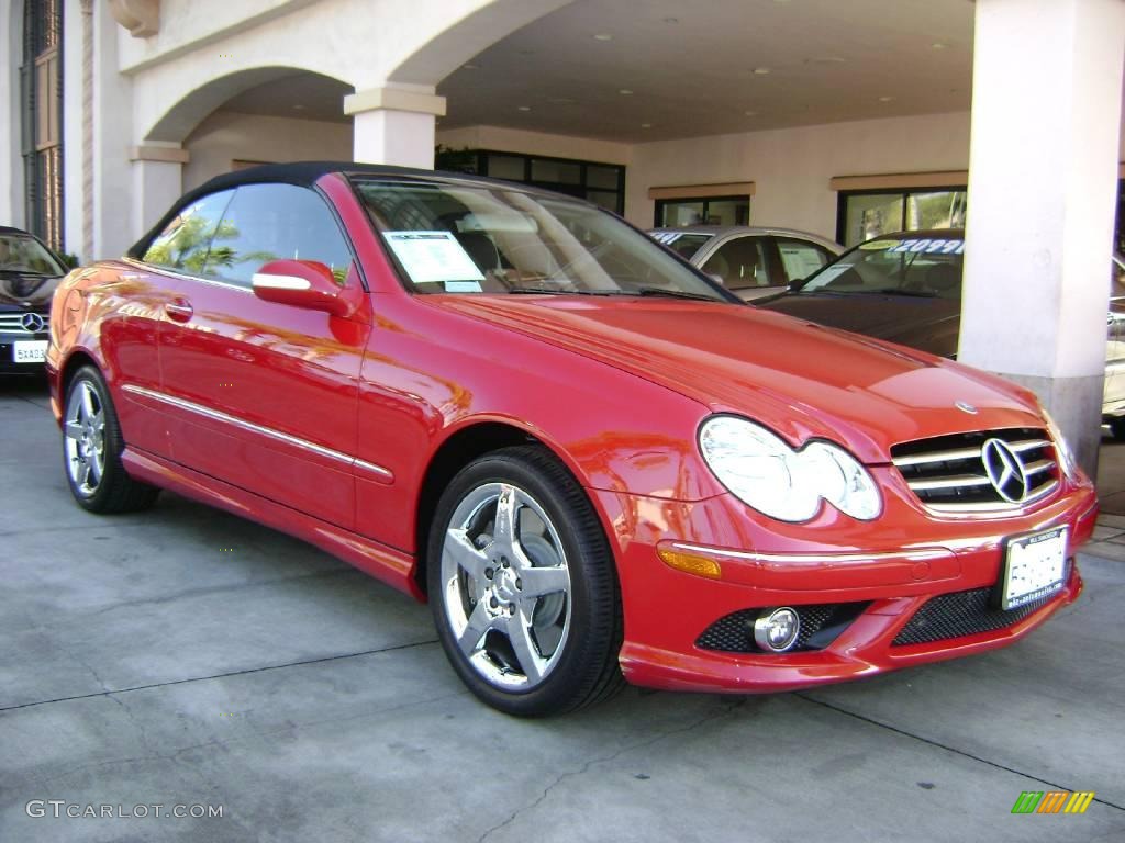 Mars Red Mercedes-Benz CLK