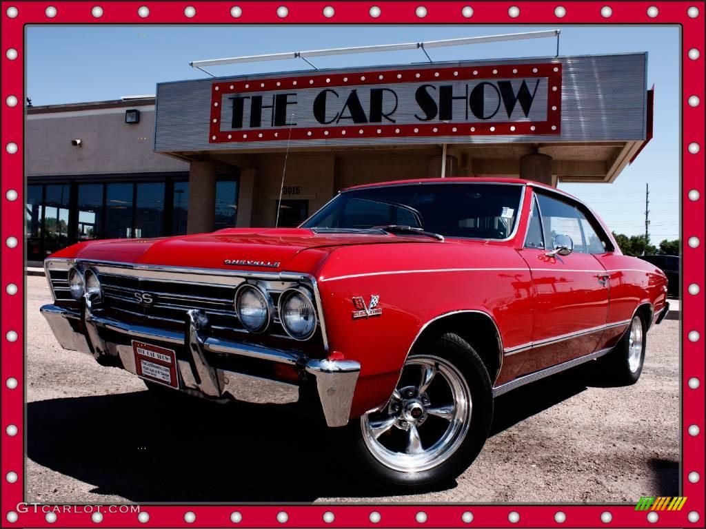 1967 Chevelle SS Super Sport 2 Door Coupe - Red / Black photo #1