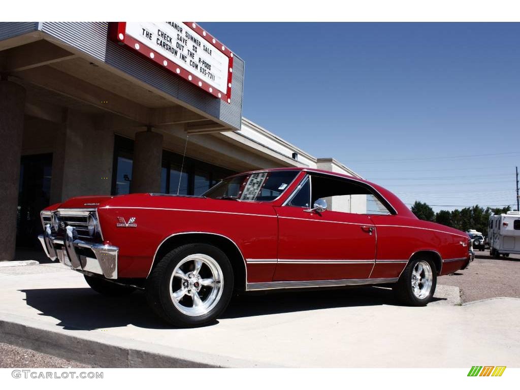 1967 Chevelle SS Super Sport 2 Door Coupe - Red / Black photo #24