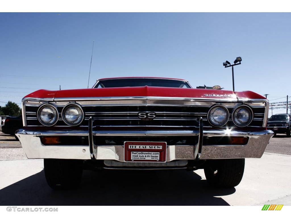 1967 Chevelle SS Super Sport 2 Door Coupe - Red / Black photo #25