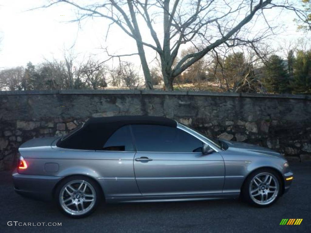 2005 3 Series 330i Convertible - Silver Grey Metallic / Black photo #11