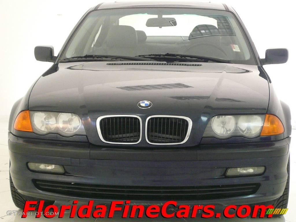1999 3 Series 323i Sedan - Orient Blue Metallic / Grey photo #5