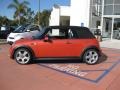 2006 Hot Orange Metallic Mini Cooper S Convertible  photo #3