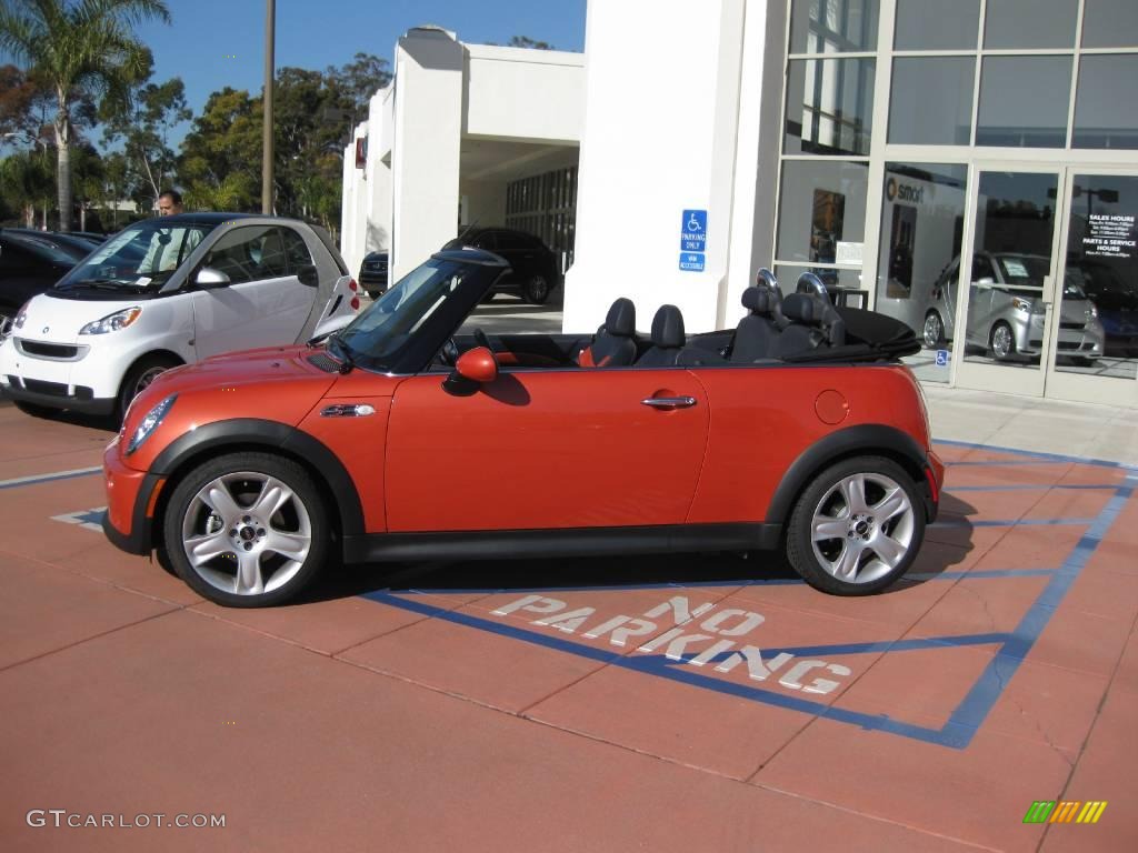 2006 Hot Orange Metallic Mini Cooper S Convertible 1700476 Photo 4 2006 Cooper S Convertible Hot Orange Metallic Black Photo 4