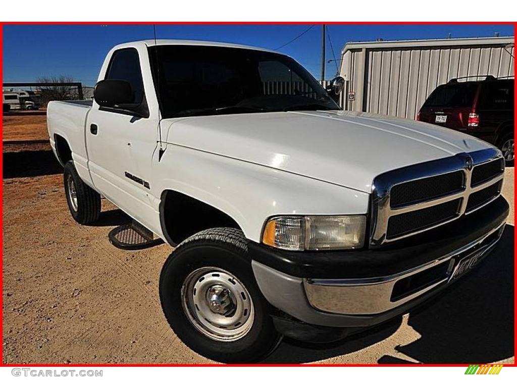 2001 Ram 1500 Regular Cab 4x4 - Bright White / Mist Gray photo #8