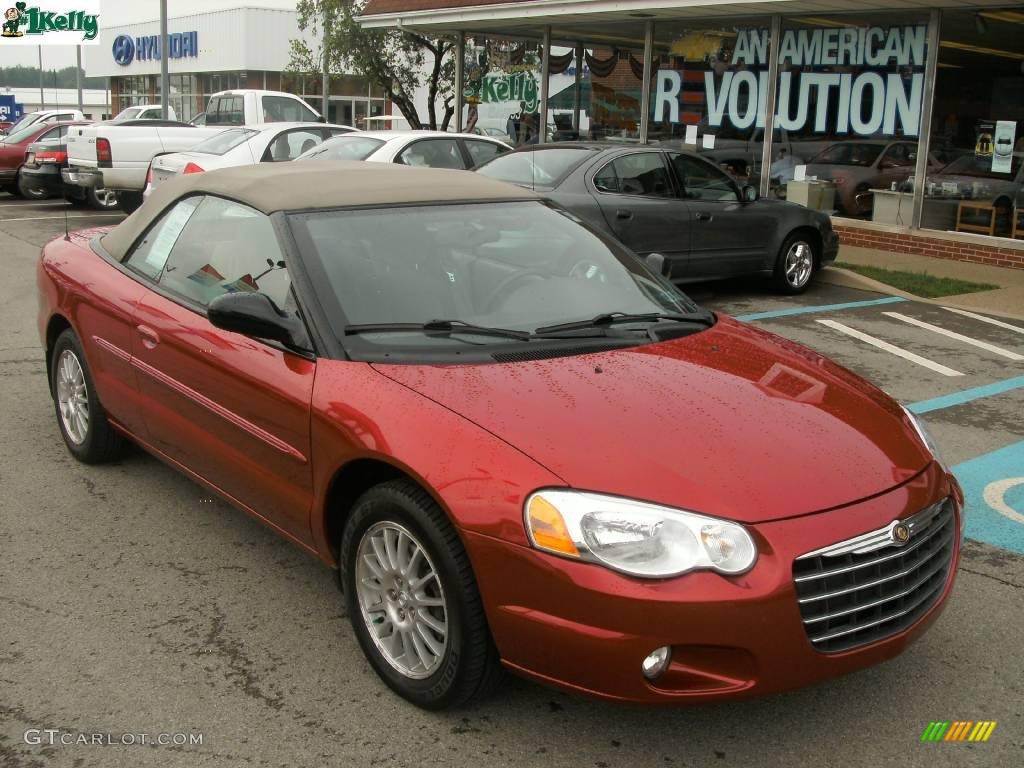 2006 Sebring Touring Convertible - Inferno Red Crystal Pearl / Light Taupe photo #1