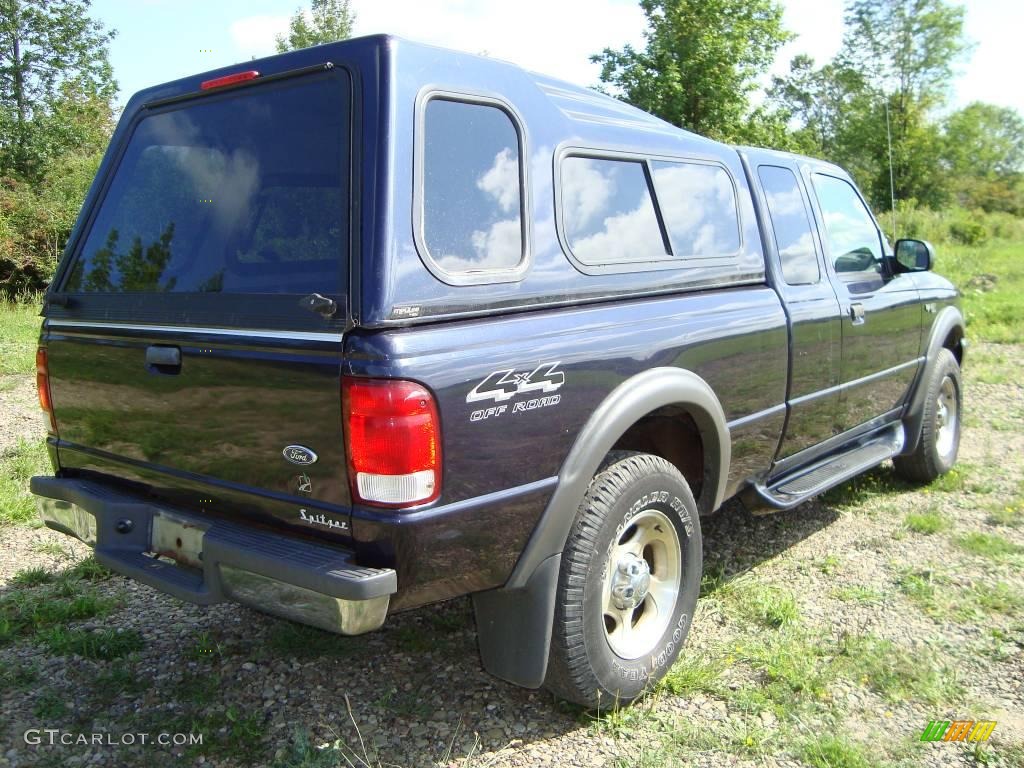 2000 Ranger XLT SuperCab 4x4 - Deep Wedgewood Blue Metallic / Medium Graphite photo #2