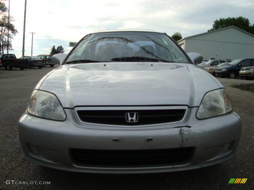 1999 Civic EX Coupe - Vogue Silver Metallic / Dark Gray photo #4