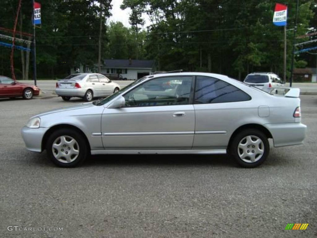 1999 Civic EX Coupe - Vogue Silver Metallic / Dark Gray photo #7