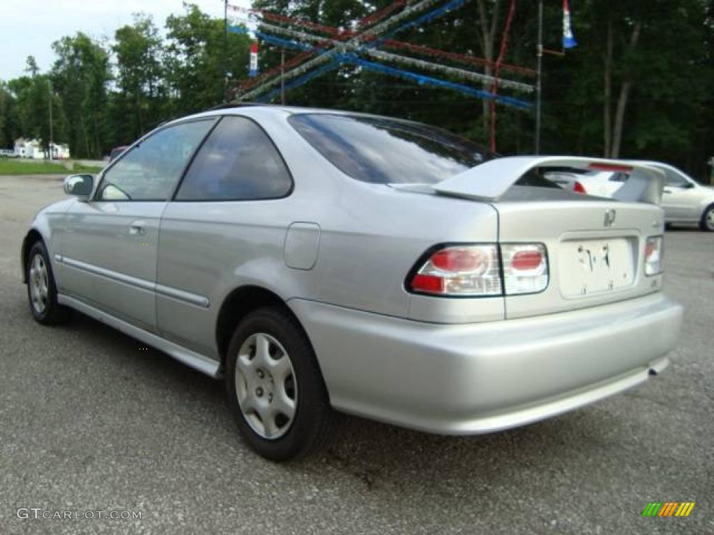 1999 Civic EX Coupe - Vogue Silver Metallic / Dark Gray photo #8