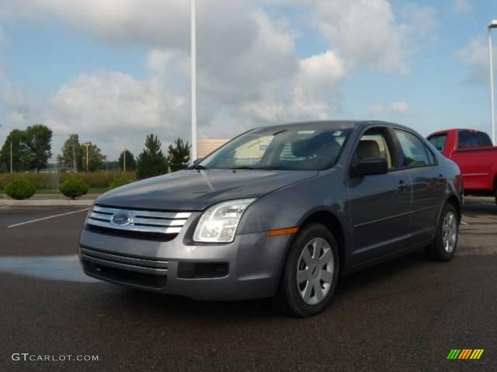 2007 Fusion S - Tungsten Grey Metallic / Light Stone photo #1