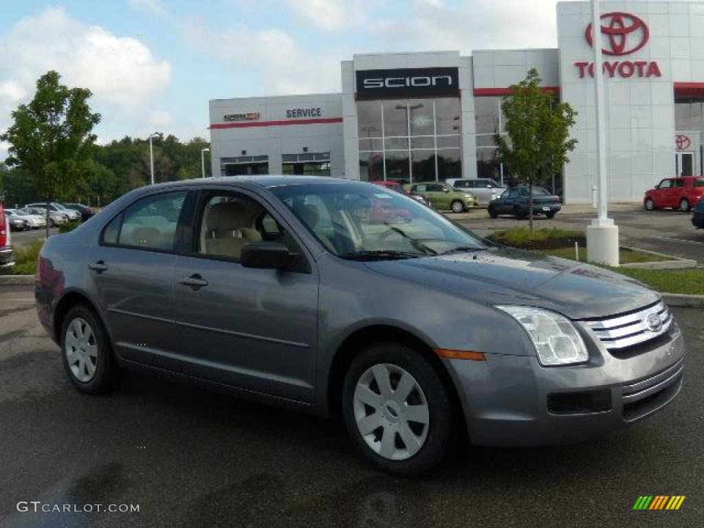 2007 Fusion S - Tungsten Grey Metallic / Light Stone photo #7