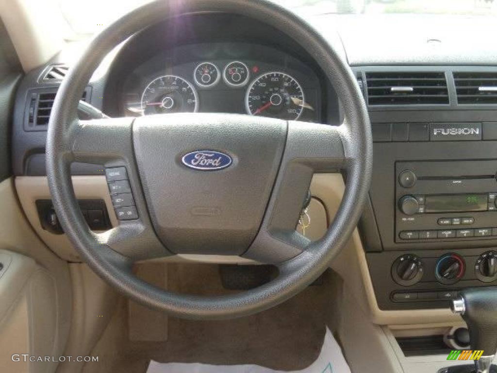 2007 Fusion S - Tungsten Grey Metallic / Light Stone photo #13
